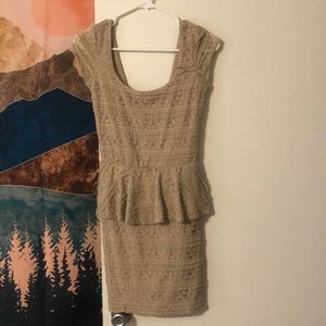 Women's Love Reign midi dress beige lace